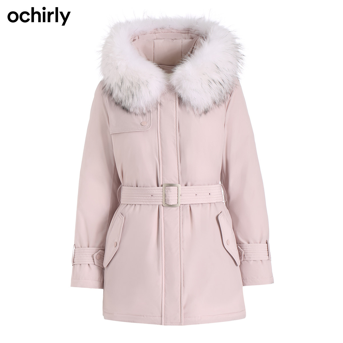 【免定金】欧时力2021新款秋冬毛领 ochirly羽绒服