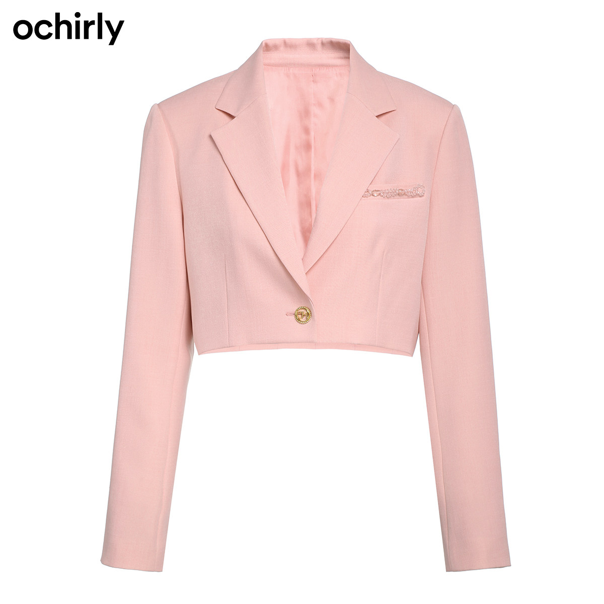 黑标系列欧时力2022新款秋装钉珠链 ochirly西装