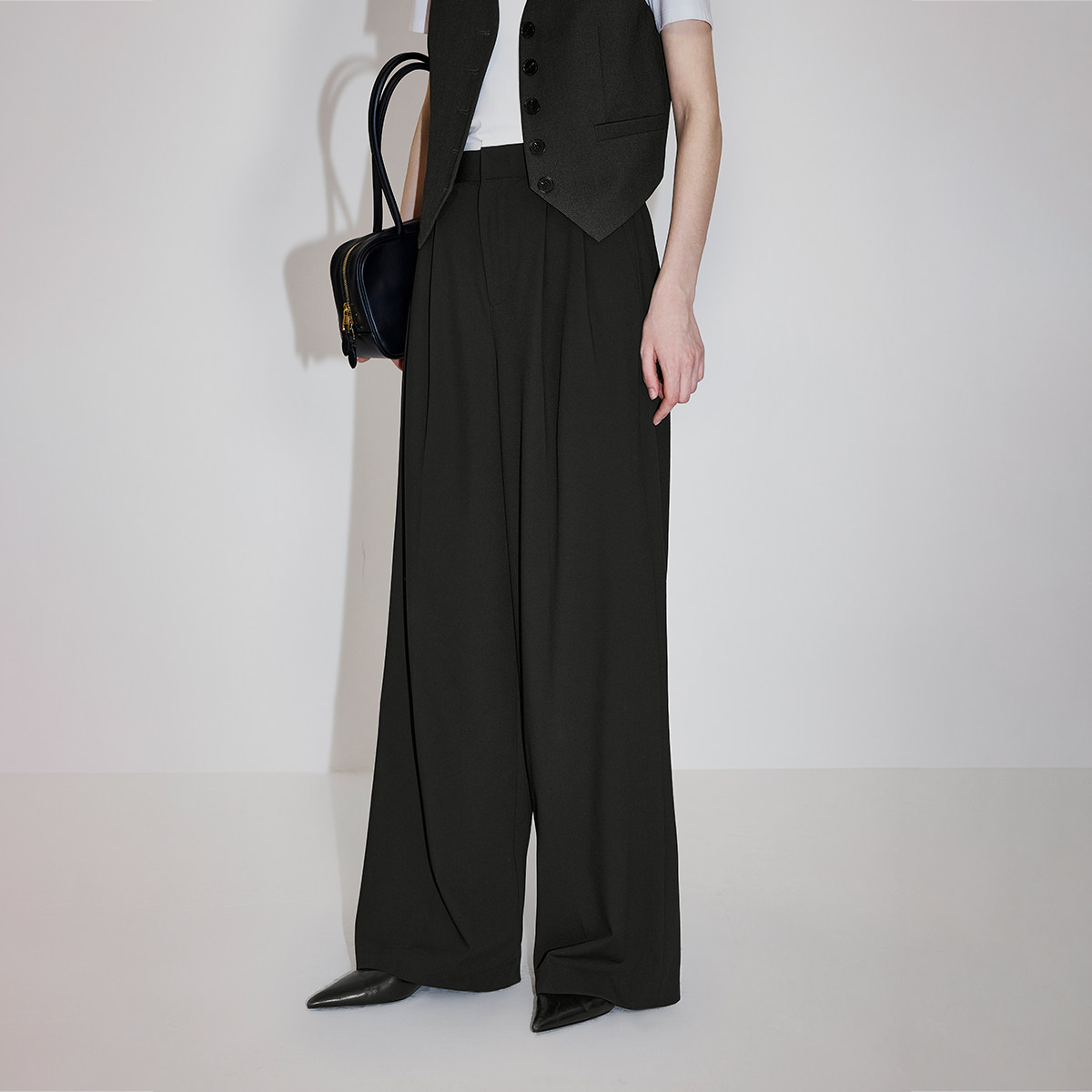 【欧时力神裤】OCHIRLY弹力阔腿超模西装裤直筒通勤2026春夏爆款1,淘宝优惠券,粉丝福利购,淘宝优惠卷