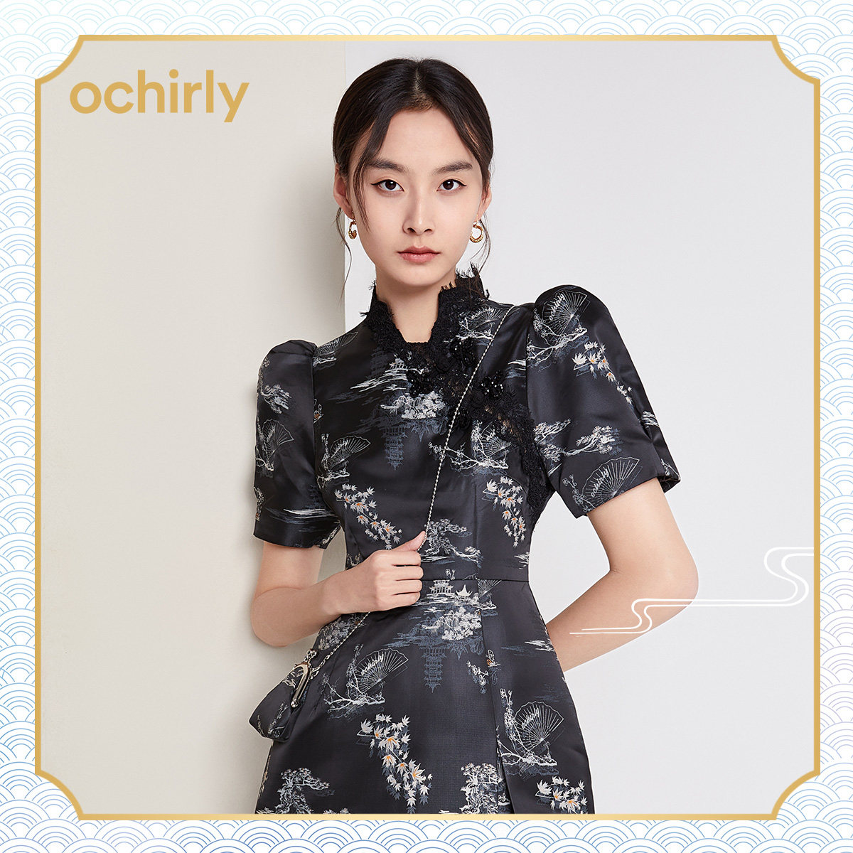 2件9折baby同款国风欧时力连衣裙 ochirly旗袍