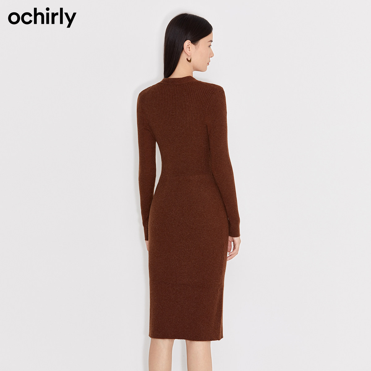 2件9折欧时力2021新款秋装小连衣裙 ochirly连衣裙