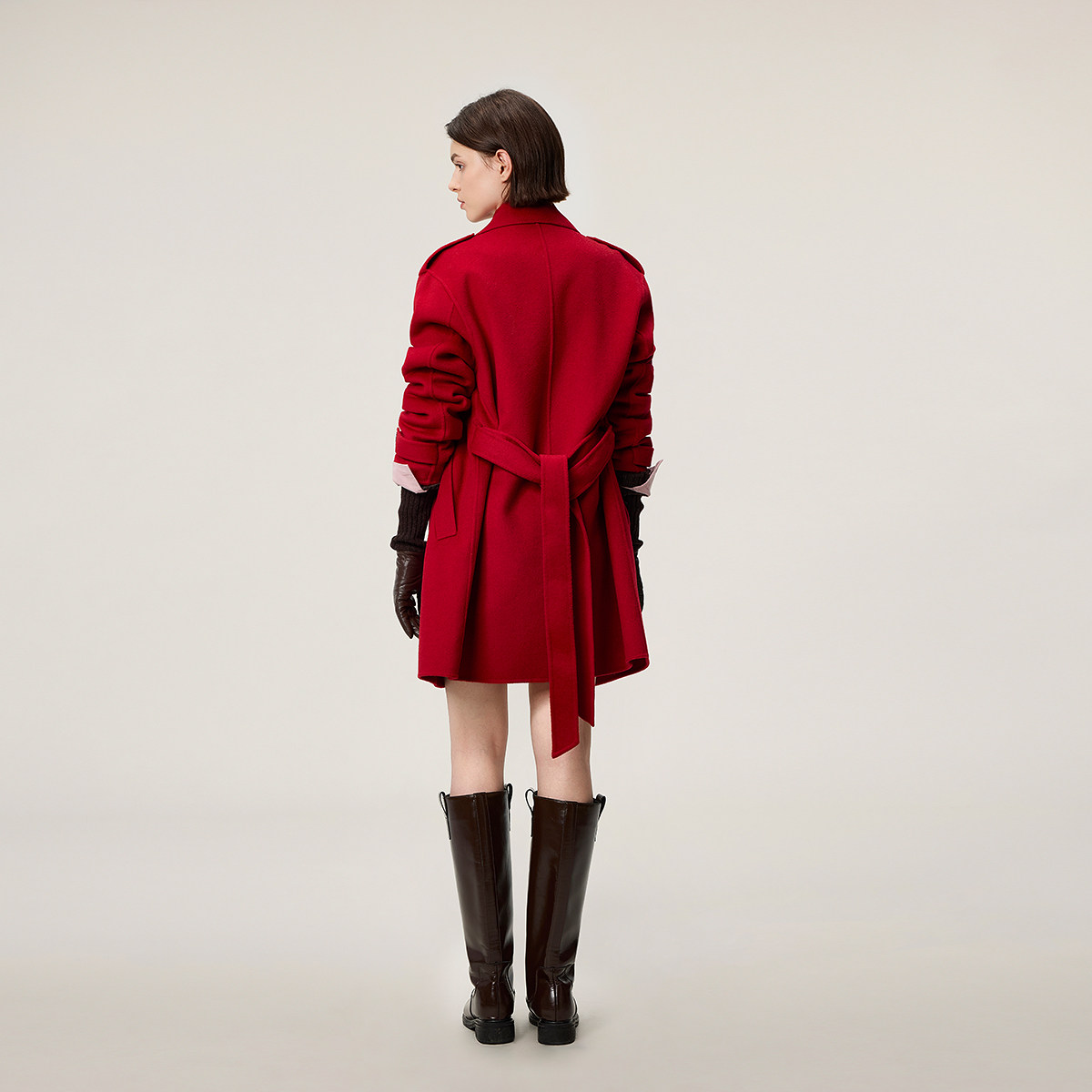 【季末折扣】OCHIRLY欧时力羊毛双面呢中长款风衣外套腰带2025冬,淘宝优惠券,粉丝福利购,淘宝优惠卷