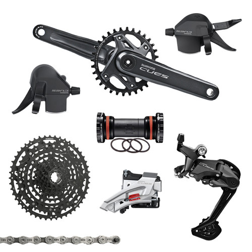 禧玛诺SHIMANO CUES U4000套件山地自行车1*9速2*9速变速器套装 - 图3