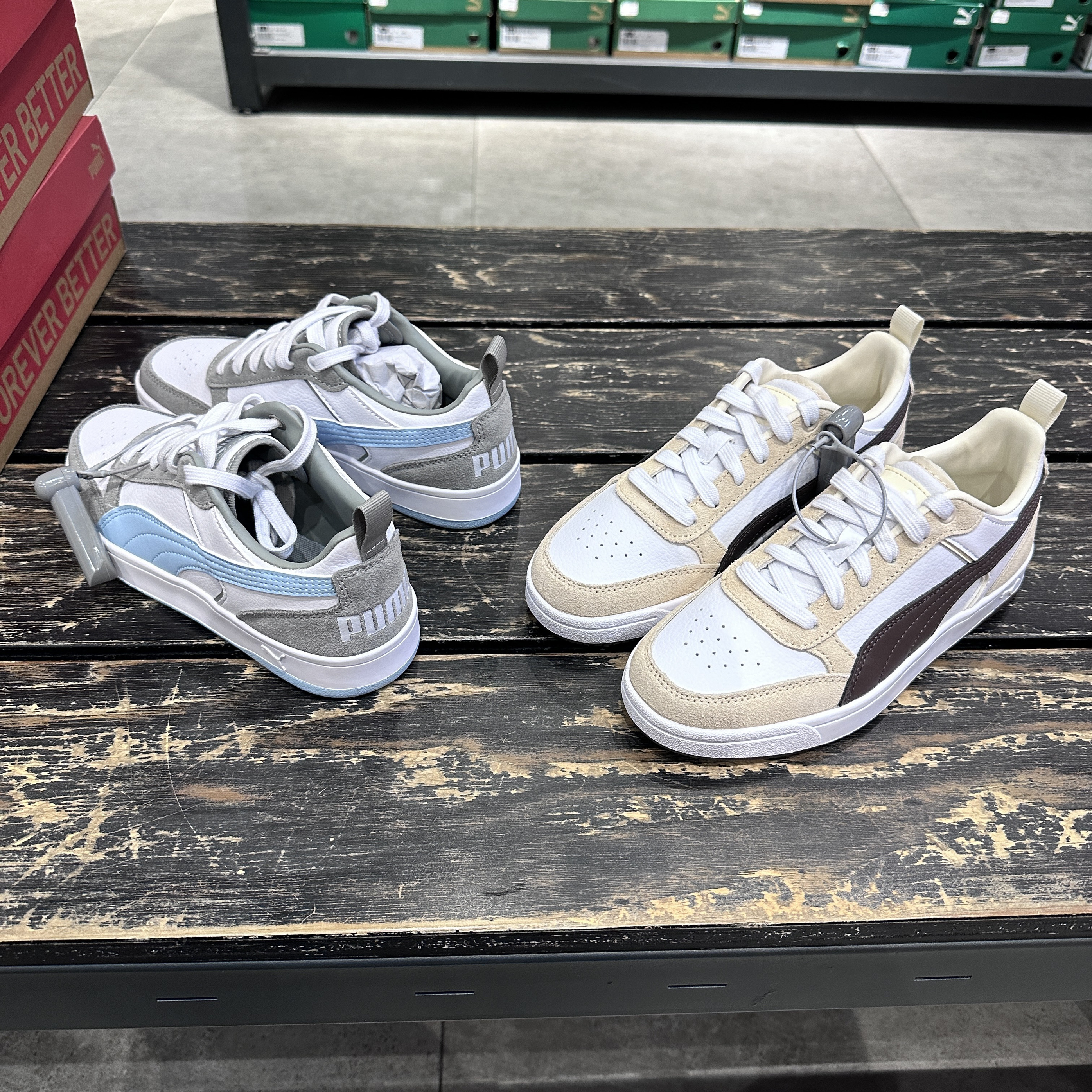 PUMA彪马男女低帮多巴胺彩色活力拼色运动休闲鞋DRIBBLE 401057 - 图1