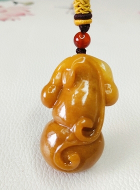 【翠玉吉祥】纯天然黄龙玉葫芦吊坠挂件玉石挂件吊坠葫芦吊坠