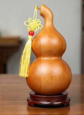 桃木葫芦摆件实木中式传统工艺品