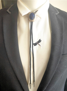 合金镶嵌线环式男英伦风领带配饰