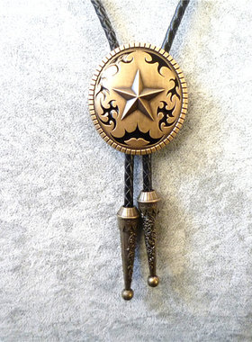 镀铜波洛项链男女复古美国