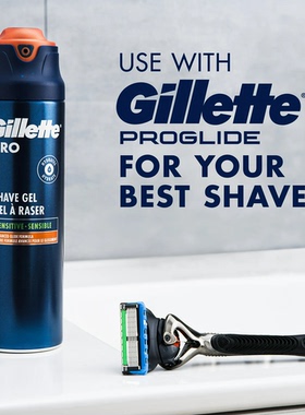 代购美国进口Gillette吉列男士剃须啫哩清爽固体香水