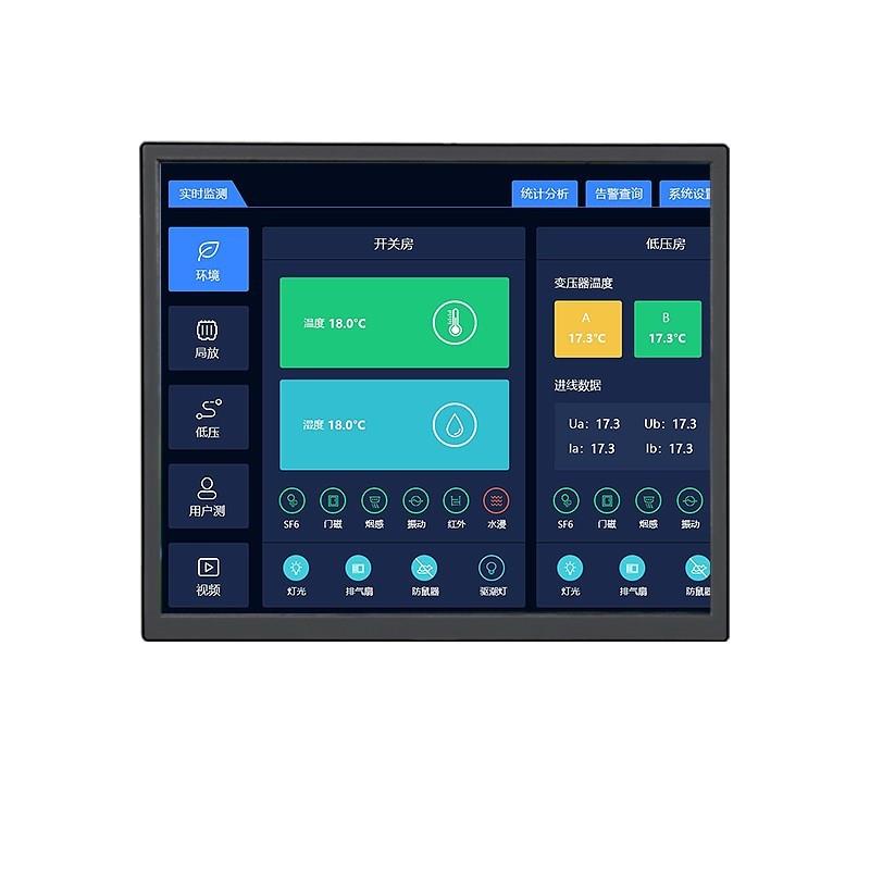 15/17/19英寸触摸屏工控显示器屏幕电阻电容壁挂液晶工业电脑台式-图1