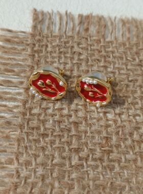 【耳夹合辑】中古风无耳洞高级复古气质贵气滴釉锆石精致法式新款