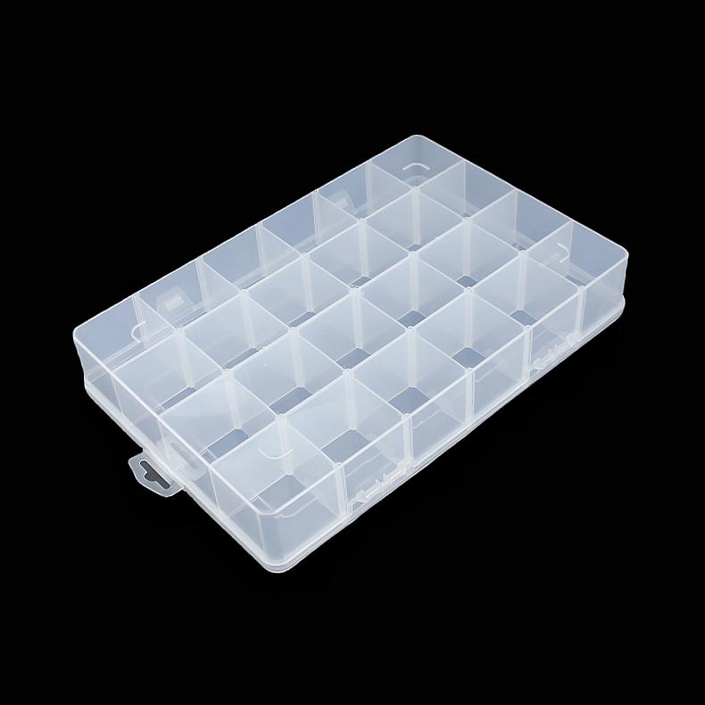 超大24格零件盒活动分格可拆连接器端子螺丝样品工具配件收纳盒 - 图3