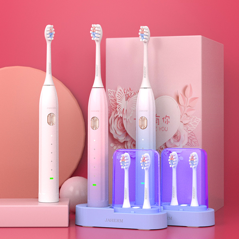 佳禾美电动牙刷全自动成人高颜值女士软毛男情侣套装一对款罗马柱