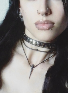 y2k哥特朋克摇滚朋克项链