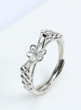 珍珠戒托配件大气质优雅开口