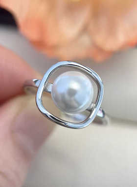 DIY新款戒指空托S925纯银复古