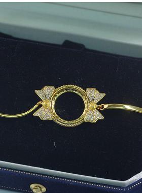 DIY珍珠配件S925纯银蝴蝶结