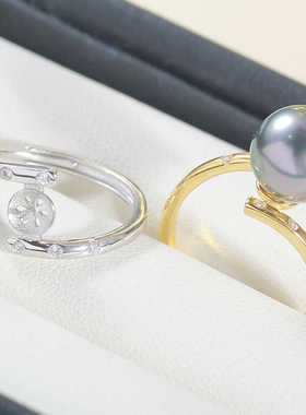 DIY新款珍珠配件S925纯银设计感