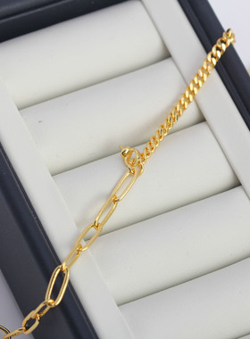 DIY珍珠配件回形针手链空托