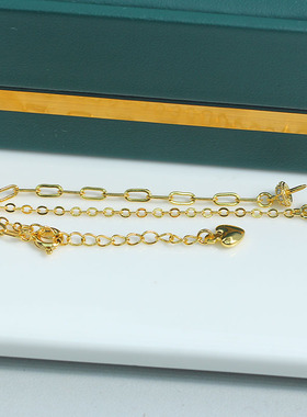 DIY新款S925纯银镂空爱心手链