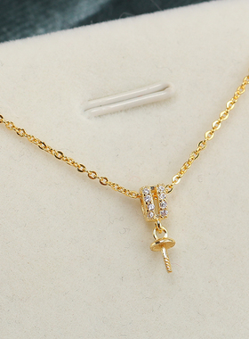 S925纯银灵动珍珠吊坠项链