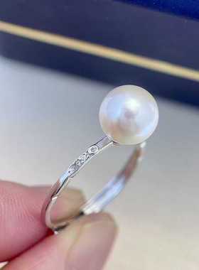 时尚款DIY戒指空托S925纯银简约