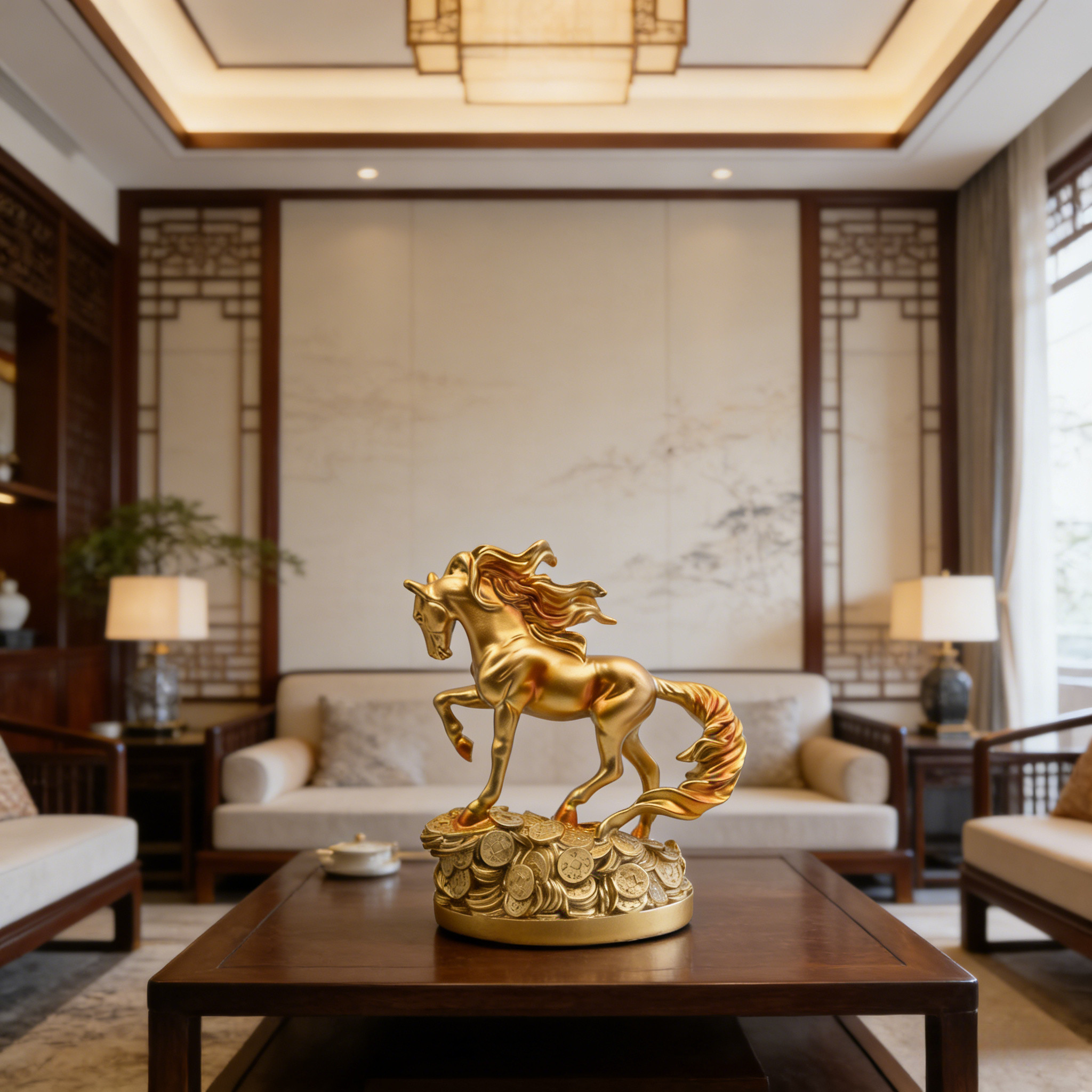 2026马年摆件发财家居摆件马成功马上发财客厅摆件电视柜酒柜摆件,淘宝优惠券,粉丝福利购,淘宝优惠卷