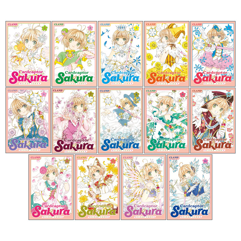 英文原版 Cardcaptor Sakura Clear Card 魔卡少女樱 透明卡牌篇系列1-14册 漫画 英文版 进口英语原版书籍 - 图0