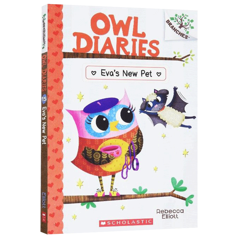 学乐大树系列 猫头鹰日记15 Owl Diaries 15 Eva's New Pet 英文原版儿童读物 Branches 进口英语学习课外阅读书籍 - 图0