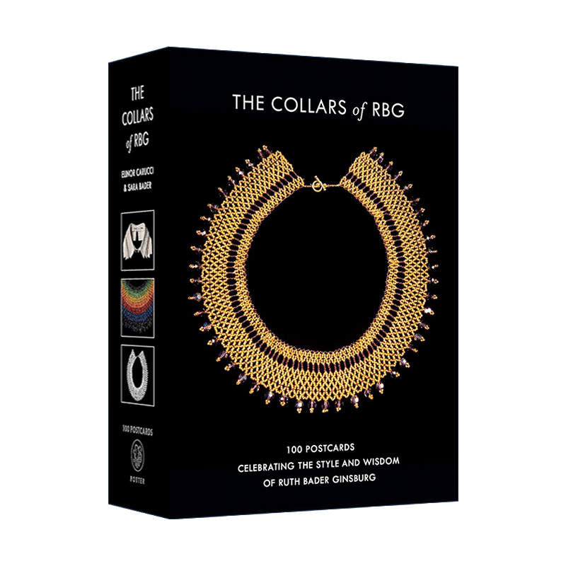 英文原版 The Collars of RBG Postcards 露丝·巴德·金斯伯格大法官明信片 名言 送礼 收藏 英文版 进口英语原版书籍