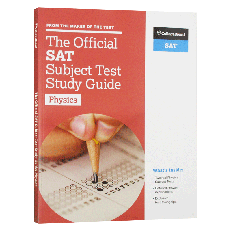 官方科目学习指南 物理学 英文原版考试书 The Official SAT Subject Test in Physics Study Guide SAT 进口英语书籍