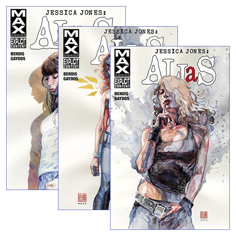 英文原版 Jessica Jones Alias 杰茜卡·琼斯 别名系列3册 蜘蛛侠 复仇者联盟 漫威漫画 Brian Michael Bendis 英文版 进口原版书 - 图1