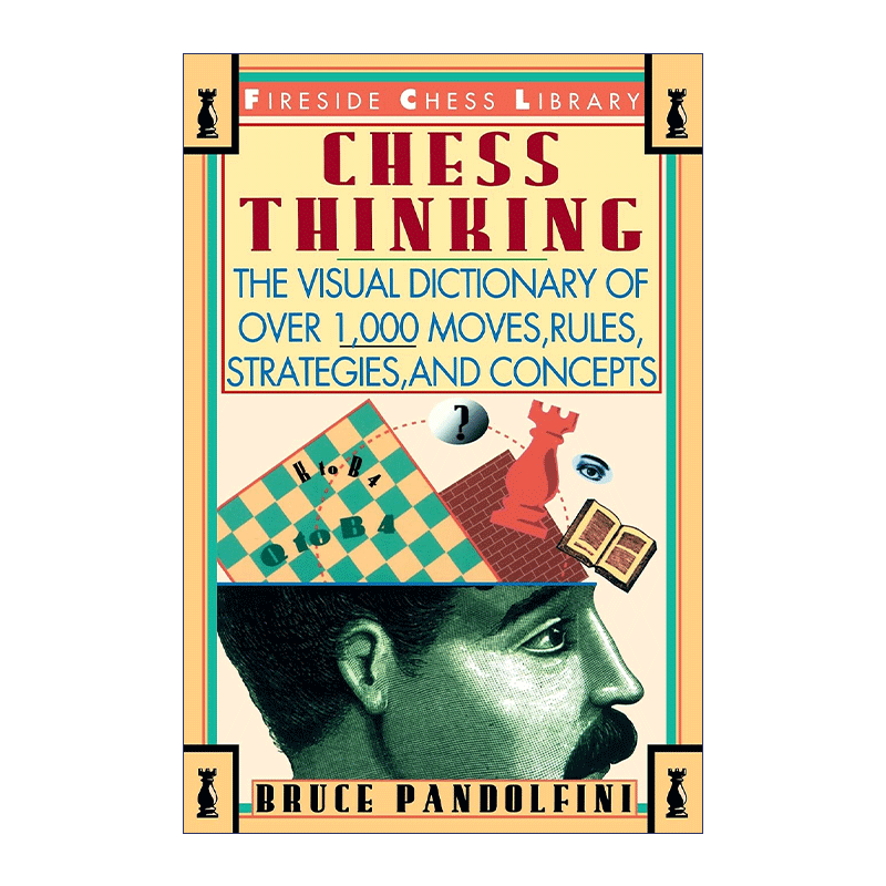 英文原版 Chess Thinking 国际象棋思维 走法 规则 策略和概念的视觉词典 英文版 进口英语原版书籍