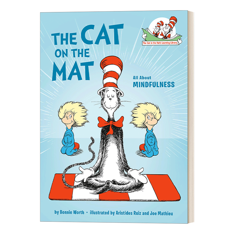 苏斯博士 戴帽子的猫图书馆 正念 精装The Cat on the Mat All About Mindfulness 英文原版儿童绘本 进口英语书籍 - 图0