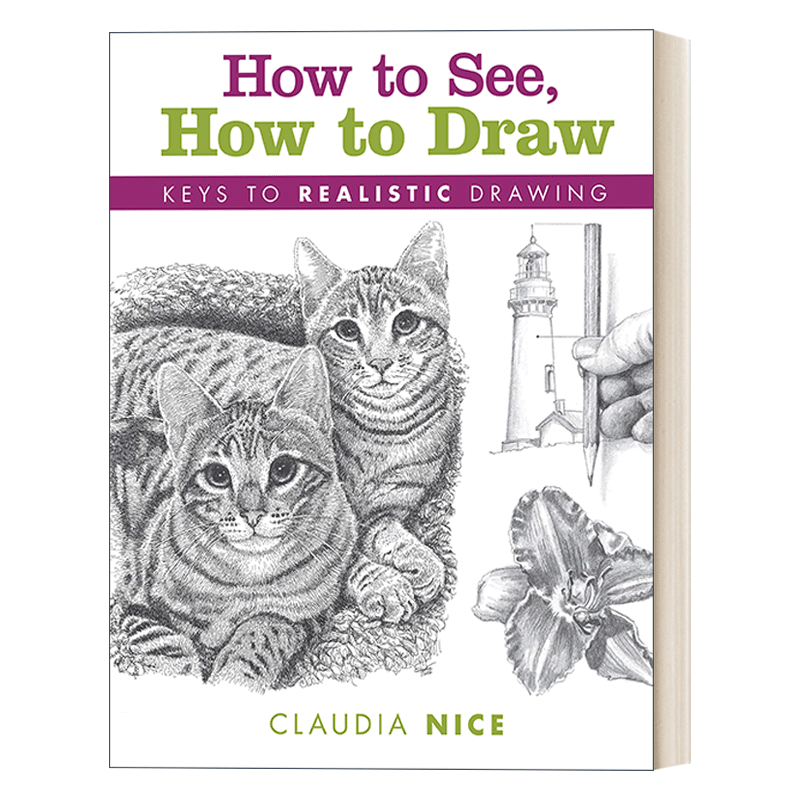 How to See How to Draw 如何看 如何画 铅笔素描写实技法 Claudia Nice 英文原版艺术读物 进口英语书籍