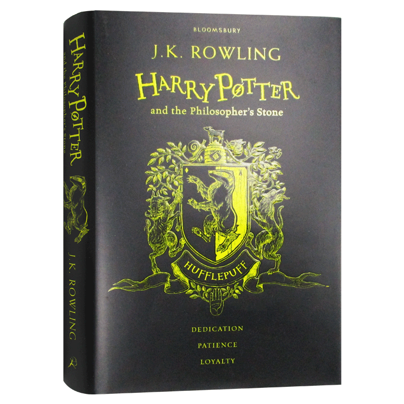 哈利波特与魔法石赫奇帕奇学院精装版英文原版 Harry Potter Philosophers Stone JK罗琳 20周年纪念珍藏版英文版进口英语书籍-图3