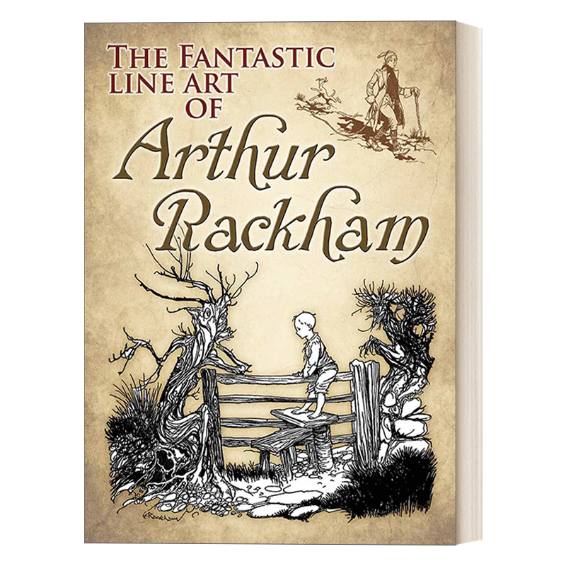 The Fantastic Line Art of Arthur Rackham亚瑟·拉克姆的奇妙线条艺术插画作品集爱丽丝梦游仙境-图0