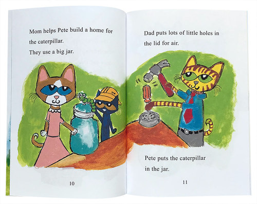 皮特猫和毛毛虫 Pete the Cat and the Cool Caterpillar I Can Read Level 1 英文原版幽默图画故事绘本 进口儿童读物英语书籍 - 图1
