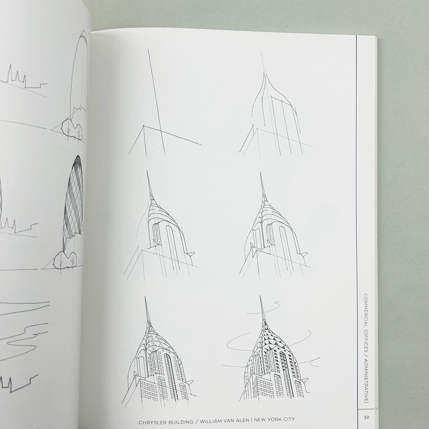 英文原版 Draw Like an Artist 像艺术家一样画画 100 座建筑物和建筑形式 英文版 进口英语原版书籍
