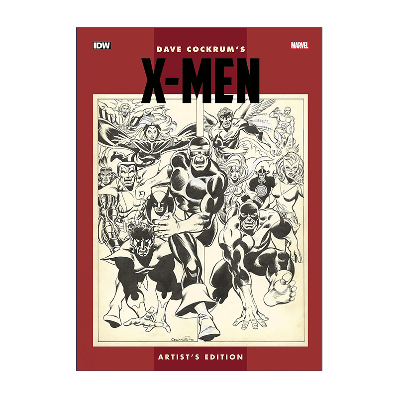 英文原版 Dave Cockrum's X-Men Artist's Edition X战警 艺术家版 漫威漫画绘画设计 角色人物封面草图 精装收藏版 英文版