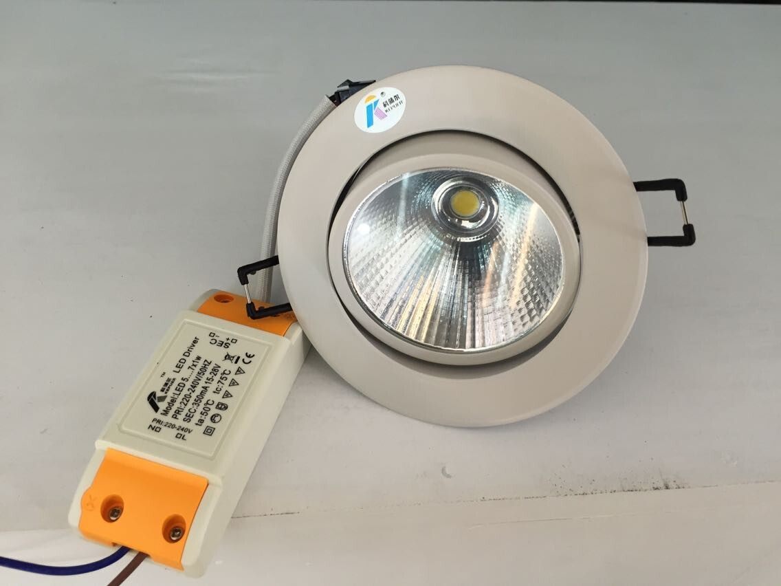 科蒲尔 LED射灯 8084COB 5W 12W 10W 20W调角度天花灯3000k4000k_虎窝淘