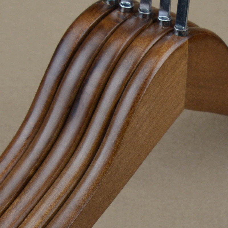 服装店实木衣架防滑无痕复古木质木头衣架长钩衣撑裤架衣挂衣服架,淘宝优惠券,粉丝福利购,淘宝优惠卷