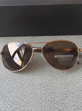 小脸男士偏光太阳镜茶色墨镜高档铝镁镜框男款偏光镜开车驾驶黑色