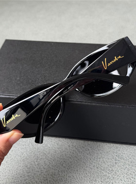 伊沃弗高档男士偏光太阳镜女士椭圆墨镜复古大弧度防风镜朋克Y2K