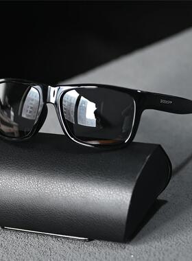 时尚男士偏光太阳镜黑色墨镜女款TR90结实高级感防强光开车驾驶镜