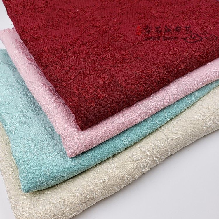 浮雕玫瑰 新10色汉服布料立体弹力提花马面襦裙立领披风┃梨落阁,淘宝优惠券,粉丝福利购,淘宝优惠卷