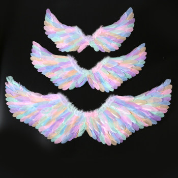 Halloween angel wings props lolita flower girl catwalk devil wings decorative feather ຂອງຫຼິ້ນເດັກນ້ອຍສີຂາວ