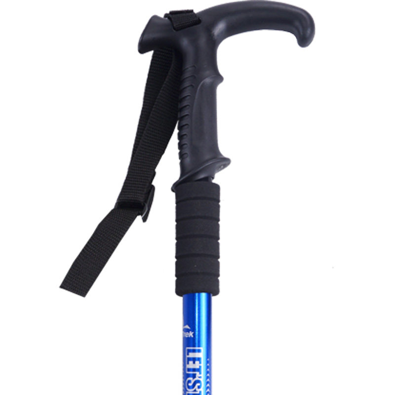 登山杖拐棍手杖配件 弯头手柄 T形把手 自制拐杖维修零件