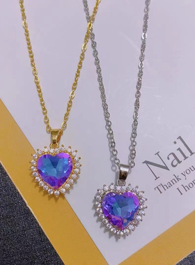 直播间专拍链接小众设计感气质百搭蛇镶锆石奢华感S925纯银项链女