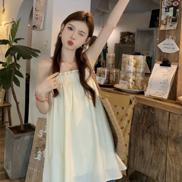 Camisole ຫລັງທີ່ສວຍງາມແບບຝຣັ່ງແບບສະບາຍສໍາລັບເຄື່ອງນຸ່ງນອກຂອງແມ່ຍິງ